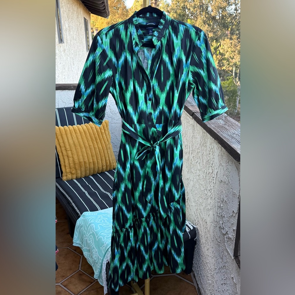 🧿SUPER SALE; PRICE FIRM🧿 
Scoop Black And Green Dress